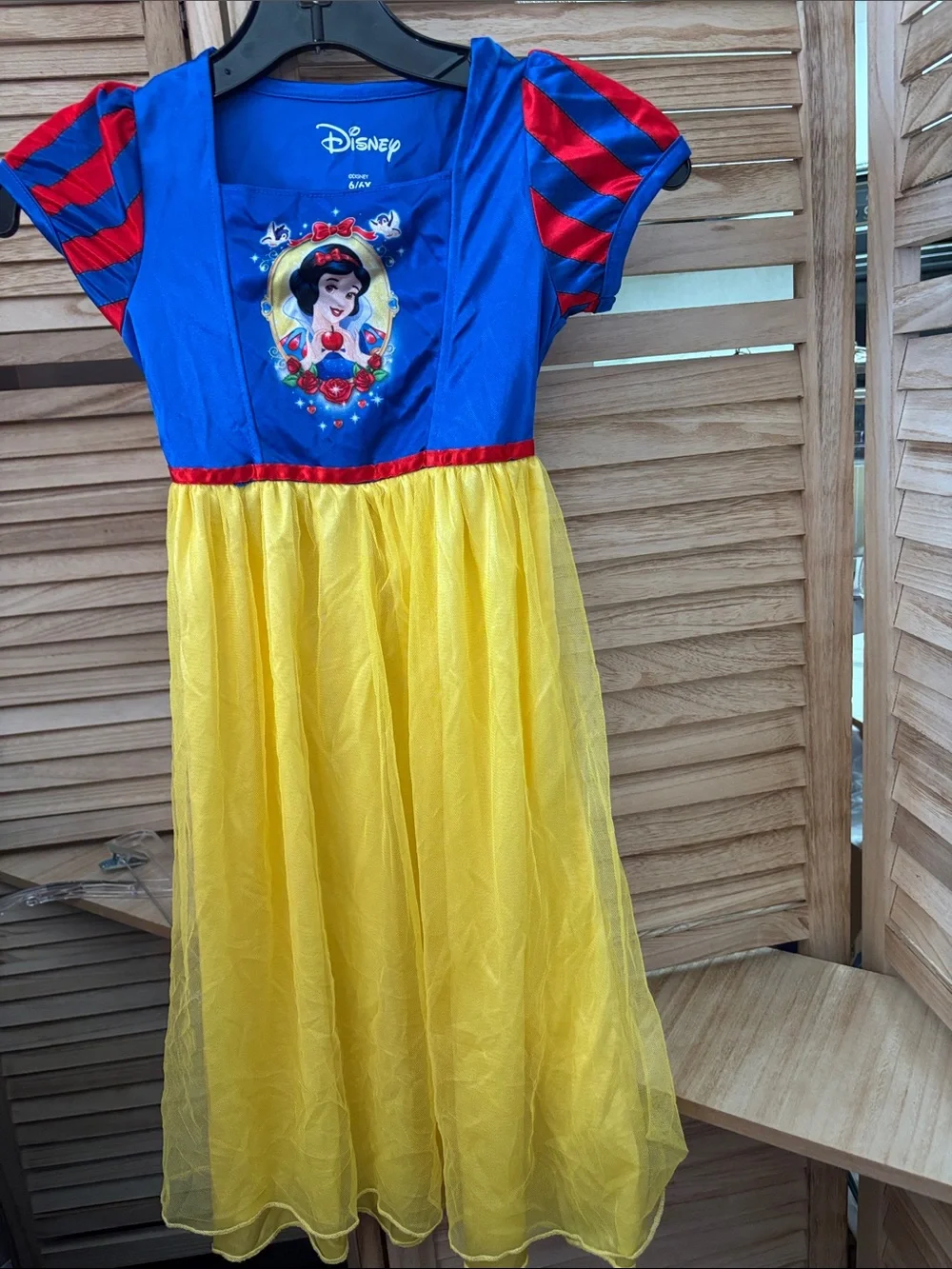 Disney Snow White Inspired Dress - Blue, Yellow & Red 6/6X